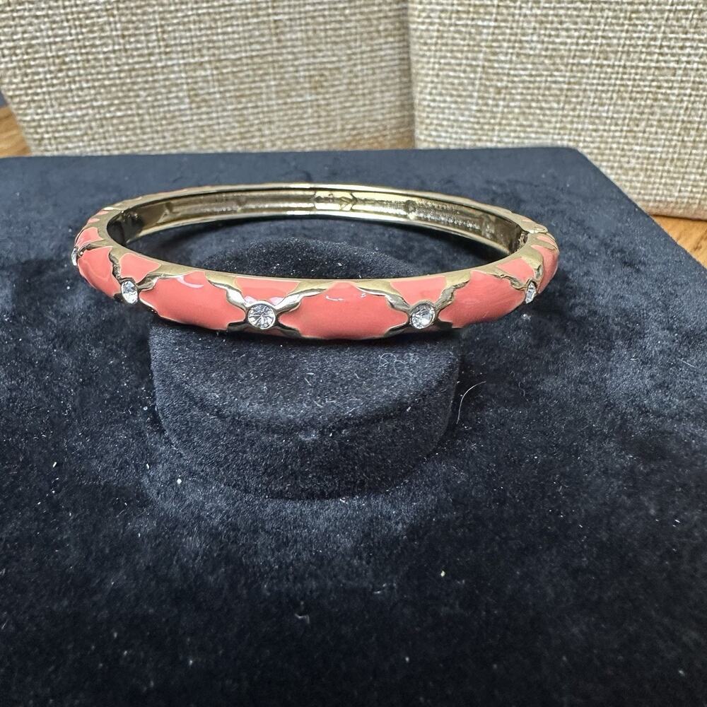 Sequin Nordstrom Multicolor Gold Tone Statement Enamel Bangle Bracelet # 198